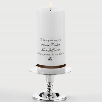 Candela commemorativa personalizzata