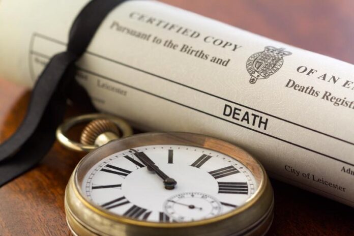 Quanto tempo ci vuole per ottenere un certificato di morte?
