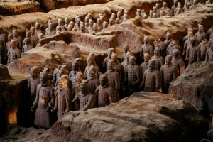 Immagine dell'Esercito di Terracotta trovata nel Mausoleo di Qin